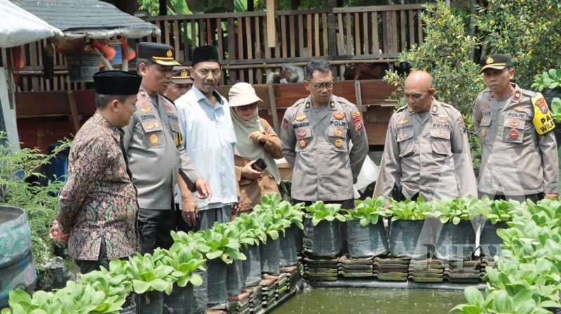 Polres Nganjuk kunjungan Ketahanan Pangan