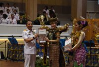 Wadan Kodiklatal Laksda TNI I Gung Putu Alit Jaya saat tasyakuran HUT Kowal ke-62