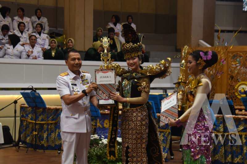 Wadan Kodiklatal Laksda TNI I Gung Putu Alit Jaya saat tasyakuran HUT Kowal ke-62