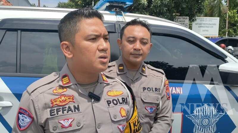 Kasatlantas Polres Probolinggo AKP Anthonio Effan Sulaiman