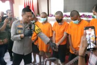 Polisi tangkap Gangster Casper beserta barang buktinya