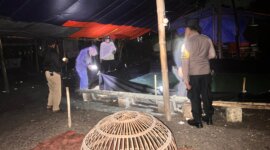 Polsek Jatikalen amankan lokasi judi sabung ayam