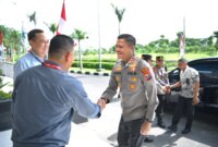 Kapolres Gresik AKBP Rovan Richard Mahenu kunjungan ke PT JIIPE dan Freeport Indonesia
