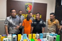 Polisi tangkap tersangka beserta barang buktinya