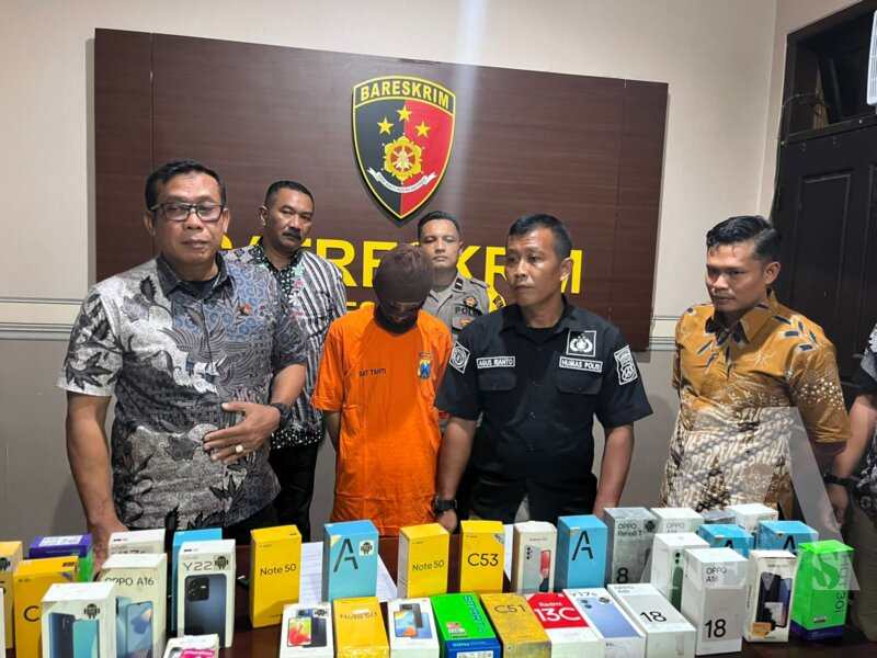 Polisi tangkap tersangka beserta barang buktinya