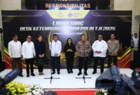Kapolri Jenderal Pol Listyo Sigit Prabowo launching Desk Ketenagakerjaan