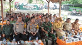 Kapolres Nganjuk AKBP Siswantoro hadiri penanaman Jagung