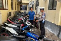 Satlantas Polres Situbondo amankan belasan motor