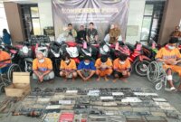 Polisi tangkap pelaku Curanmor beserta barang buktinya