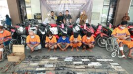 Polisi tangkap pelaku Curanmor beserta barang buktinya