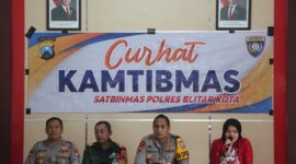 Kapolres Blitar Kota AKBP Titus Yudho Uly gelar Curhat Kamtibmas
