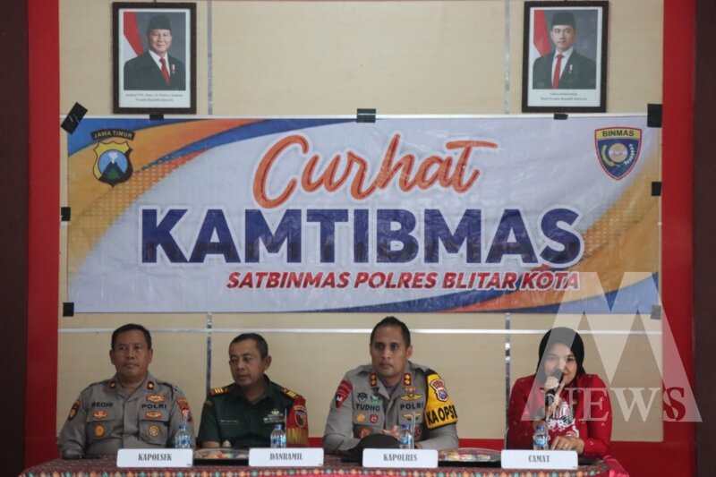 Kapolres Blitar Kota AKBP Titus Yudho Uly gelar Curhat Kamtibmas