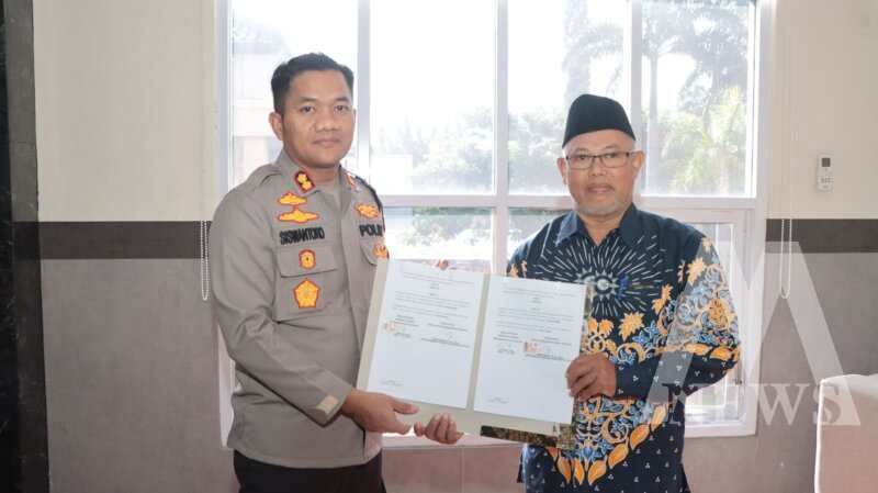 Kapolres Nganjuk AKBP Siswantoro MOU dengan Muhammadiyah