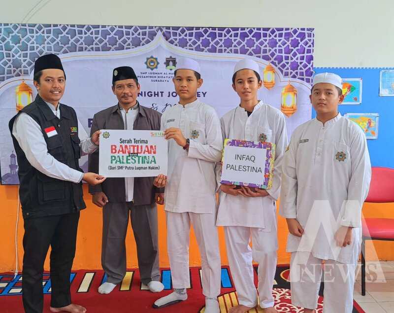 SMP Lukman Al Hakim salurkan bantuan melalui Laznas BMH Jatim