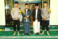 Kapolres Gresik AKBP Rovan Richard Mahenu saat gelar Isra Mi'raj