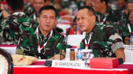 Dankodiklatal Letjen TNI Marinir Nur Alamsyah di Rapim TNI 2025