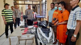 Polisi tangkap tersangka Curas beserta barang buktinya