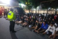 Polisi gelar razia dan amankan 40 motor balap liar