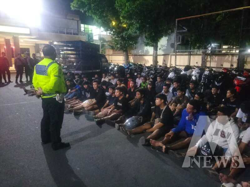 Polisi gelar razia dan amankan 40 motor balap liar