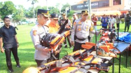 Kapolres Bondowoso AKBP Harto Agung Cahyono cek persiapan hadapi Bencana Hidrometeorologi
