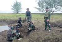 Siswa Bintara dan Tamtama Kodiklatal lattek menembak artileri dan demolisi