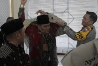 Kapolres Nganjuk AKBP Siswantoro saat FGD bersama Perguruan Pencak Silat