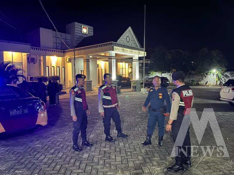 Polres Nganjuk patroli jelang dan pasca pembacaan putusan MK