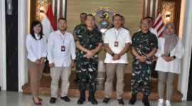 Wadan Kodiklatal Laksda TNI I Gung Putu Alit Jaya Terima Courtesy Call Kadisdikal Laksma TNI Dodi Agus P