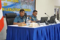 Kadisdikal Laksma TNI Dodi Agus P dan Dirdik Kodiklatal Brigjen TNI Marinir Fransisco Simanjorang