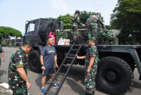 Dankodiklatal Letjen TNI Marinir Nur Alamsyah saat tinjau gladi bersih