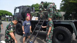 Dankodiklatal Letjen TNI Marinir Nur Alamsyah saat tinjau gladi bersih