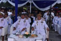 Dankodiklatal Letjen TNI Marinir Nur Alamsyah Tambur Mayor GS Gita Jala Taruna AAL