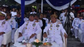 Dankodiklatal Letjen TNI Marinir Nur Alamsyah Tambur Mayor GS Gita Jala Taruna AAL