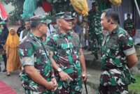 Dankodikmar Kodiklatal Brigjen TNI Marinir Ahmad Fajar saat peresmian Program TNI AD Manunggal Air