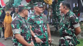 Dankodikmar Kodiklatal Brigjen TNI Marinir Ahmad Fajar saat peresmian Program TNI AD Manunggal Air