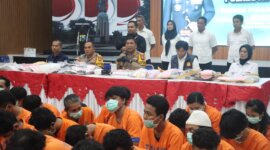Polresta Sidoarjo ungkap 110 kasus Narkoba dan tangkap 134 tersangka beserta barang buktinya