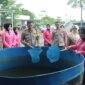 Kapolres Nganjuk AKBP Siswantoro bersama ketua Bhayangkari cabang Nganjuk Ny. Enda Siswantoro