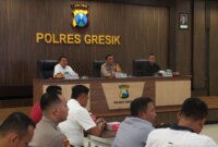 Polres Gresik Gelar Latihan Pra Operasi Pekat Semeru 2025