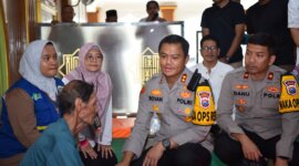Kapolres Gresik AKBP Rovan Richard Mahenu didampingi Wakapolres Kompol Danu Anindhita Kuncoro Putro