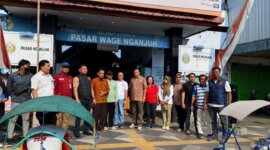 Satreskrim Polres Nganjuk sidak harga Bapokting di pasar tradisional