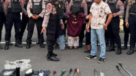 Satsamapta Polres Tanjung Perak bekuk 3 anggota Gangster Allstar