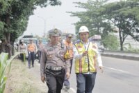 Kasatlantas Polres Gresik AKP Rizki Julianda Putera Buna Survey Jalur Blackspot dan Trouble Spot