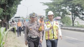 Kasatlantas Polres Gresik AKP Rizki Julianda Putera Buna Survey Jalur Blackspot dan Trouble Spot
