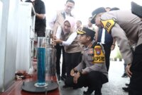 Kapolres Gresik AKBP Rovan Richard Mahenu sidak SPBU