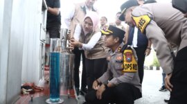 Kapolres Gresik AKBP Rovan Richard Mahenu sidak SPBU