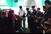 Satresnarkoba Polres Pelabuhan Tanjung Perak santuni anak yatim di panti asuhan Rodhiyatul Jannah