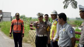 Satlantas Polres Gresik Survey jalur Blackspot dan Trouble Spot