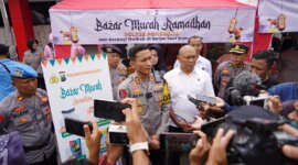 Kapolres Ponorogo AKBP Andin Wisnu gelar bazar murah Ramadhan