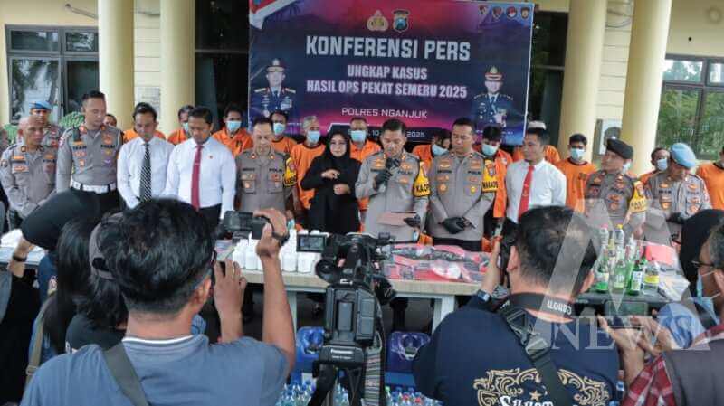 Polres Nganjuk ungkap kasus Operasi Pekat Semeru