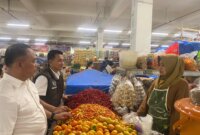 Satgas pangan Polres Ngawi sidak pasar tradisional